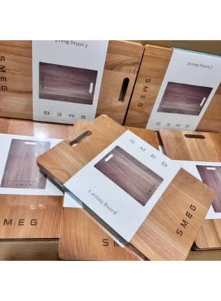 SMEG - لوح تقطيع خشبي مربع ذو جانب واحد، 33×23 سم - view 4